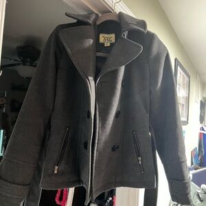 Maralyn & Me Charcoal Double-Breasted Jacket